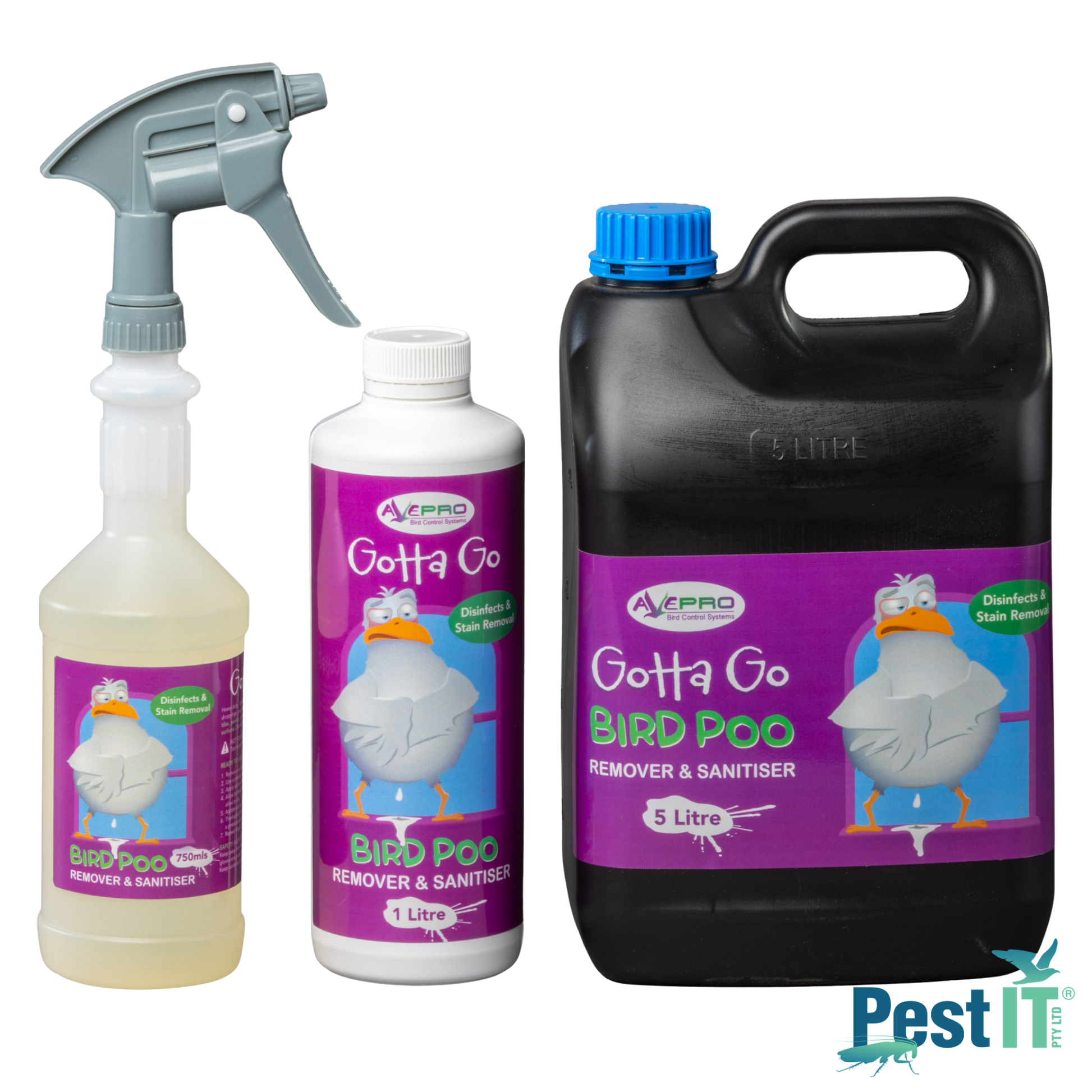 Avepro Gotta Go Bird Dropping Remover And Sanitiser Hero