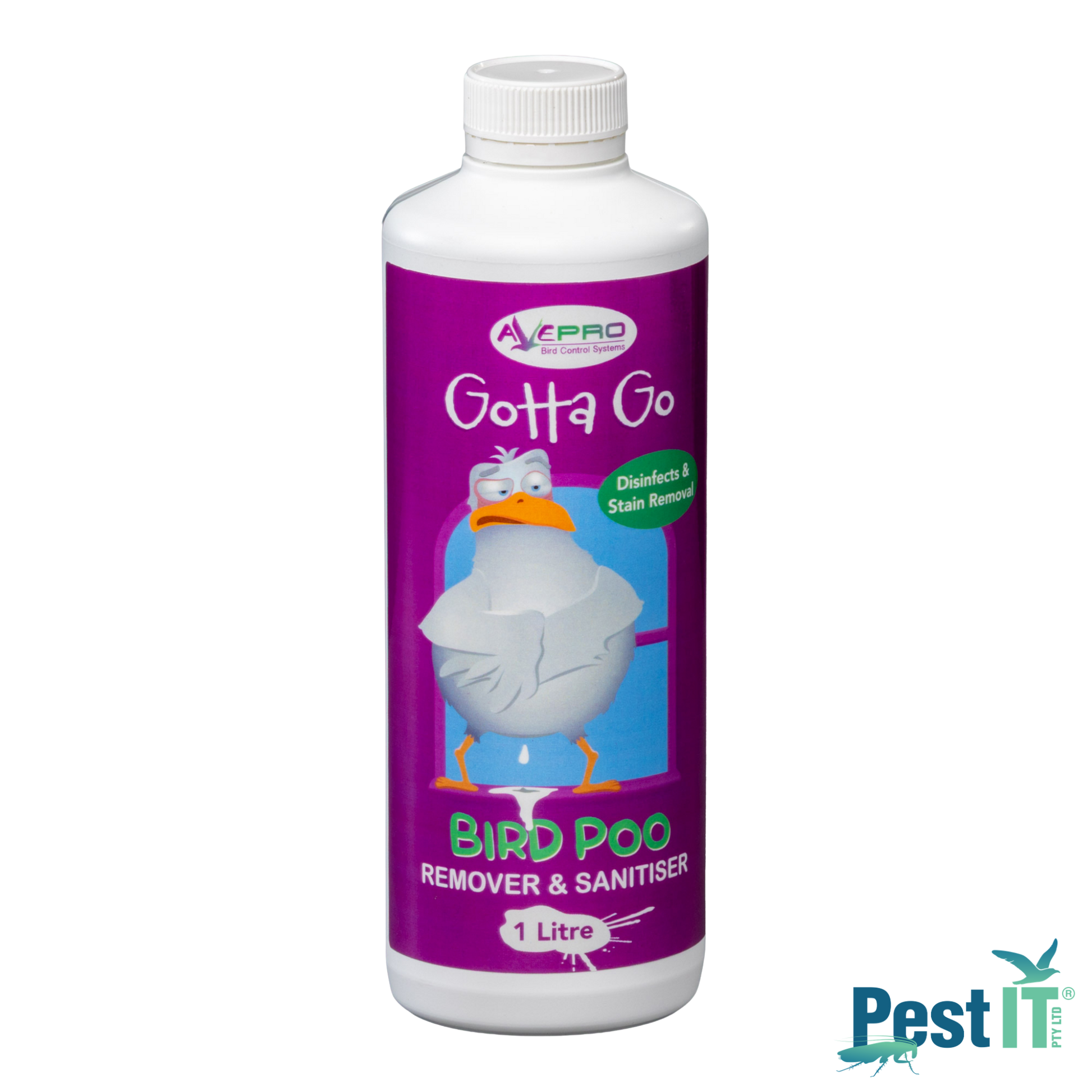 Avepro Gotta Go Bird Dropping Remover And Sanitiser Size 1L Concentrate Front