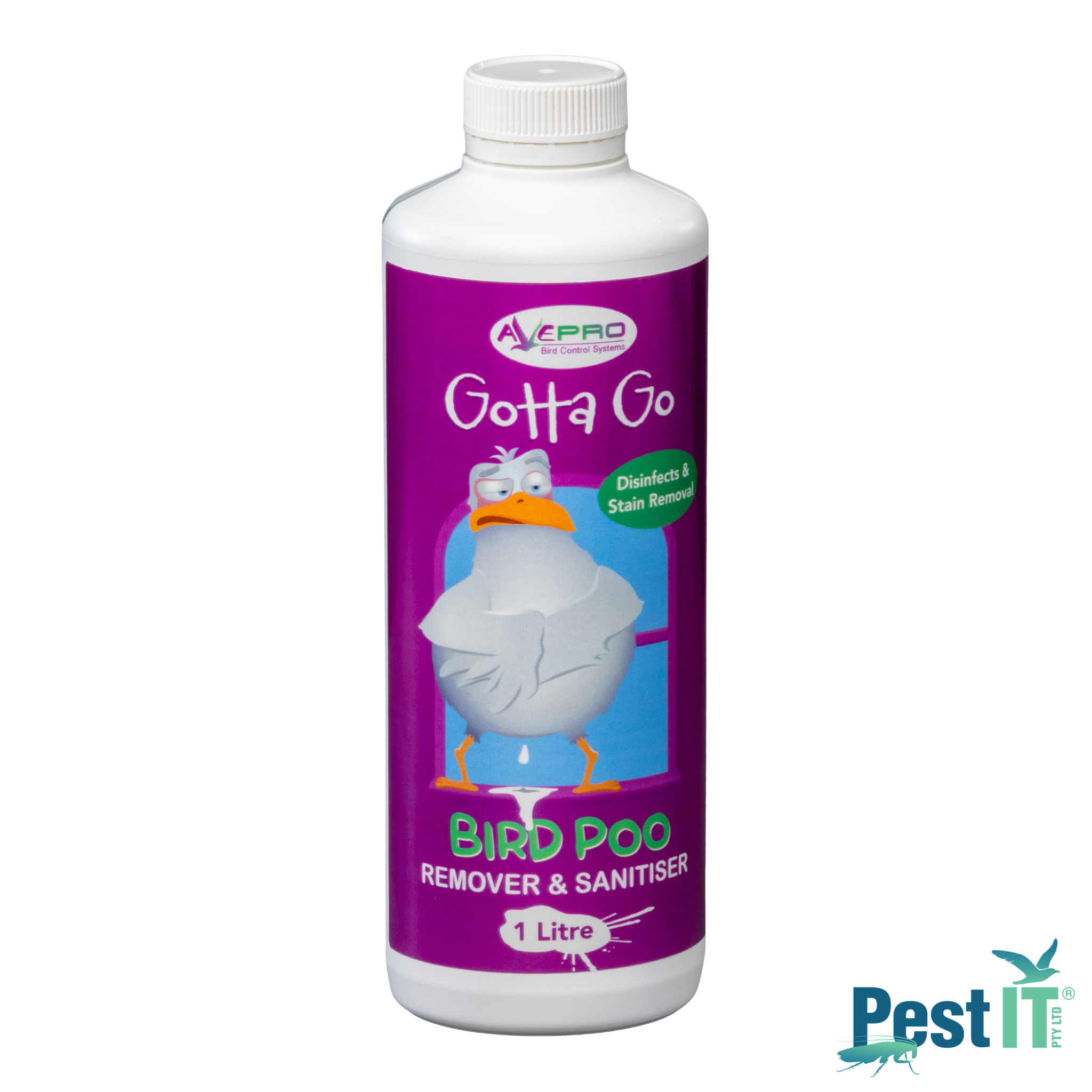 Avepro Gotta Go Bird Dropping Remover And Sanitiser Size 1L Concentrate Front