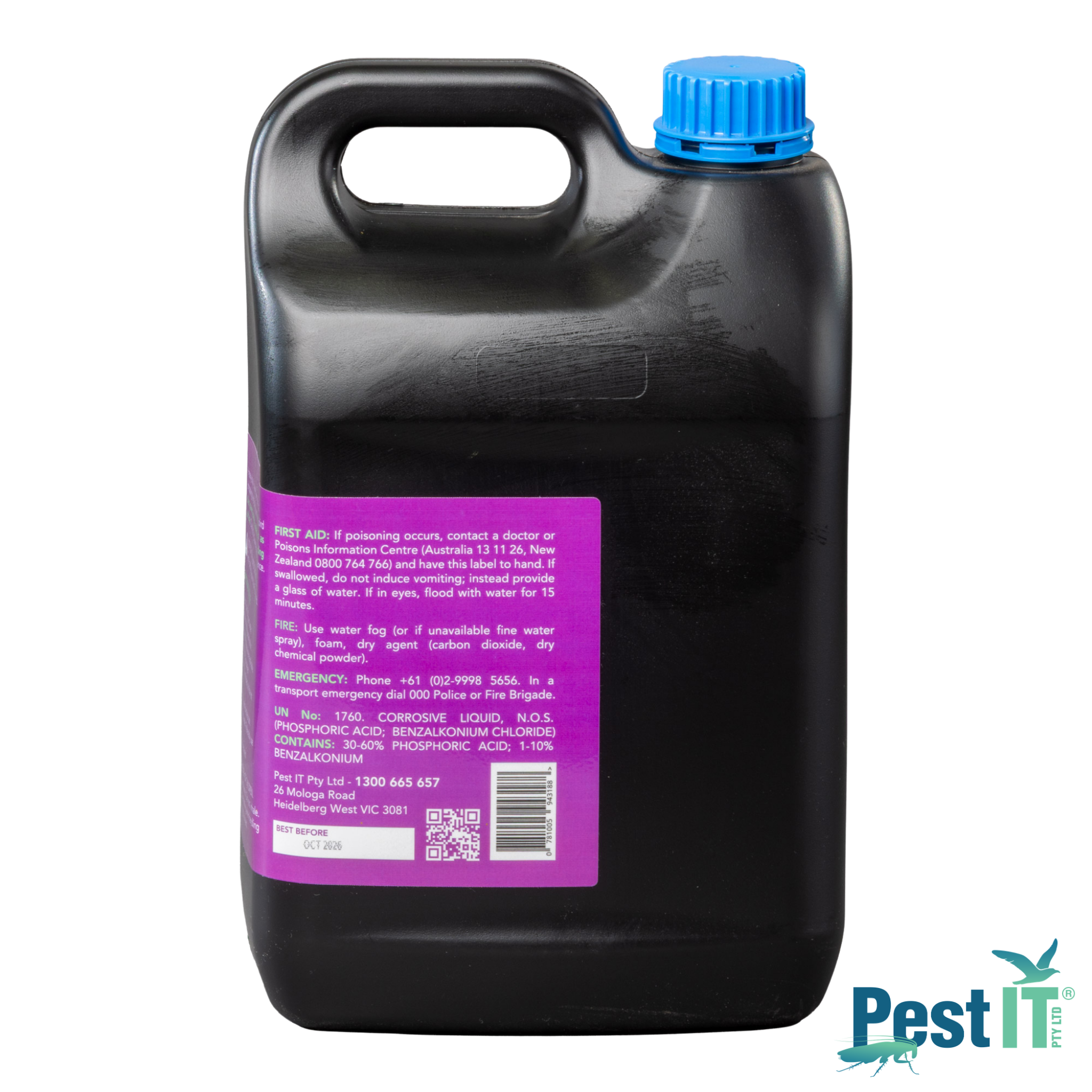 Avepro Gotta Go Bird Dropping Remover And Sanitiser Size 5L Concentrate Back