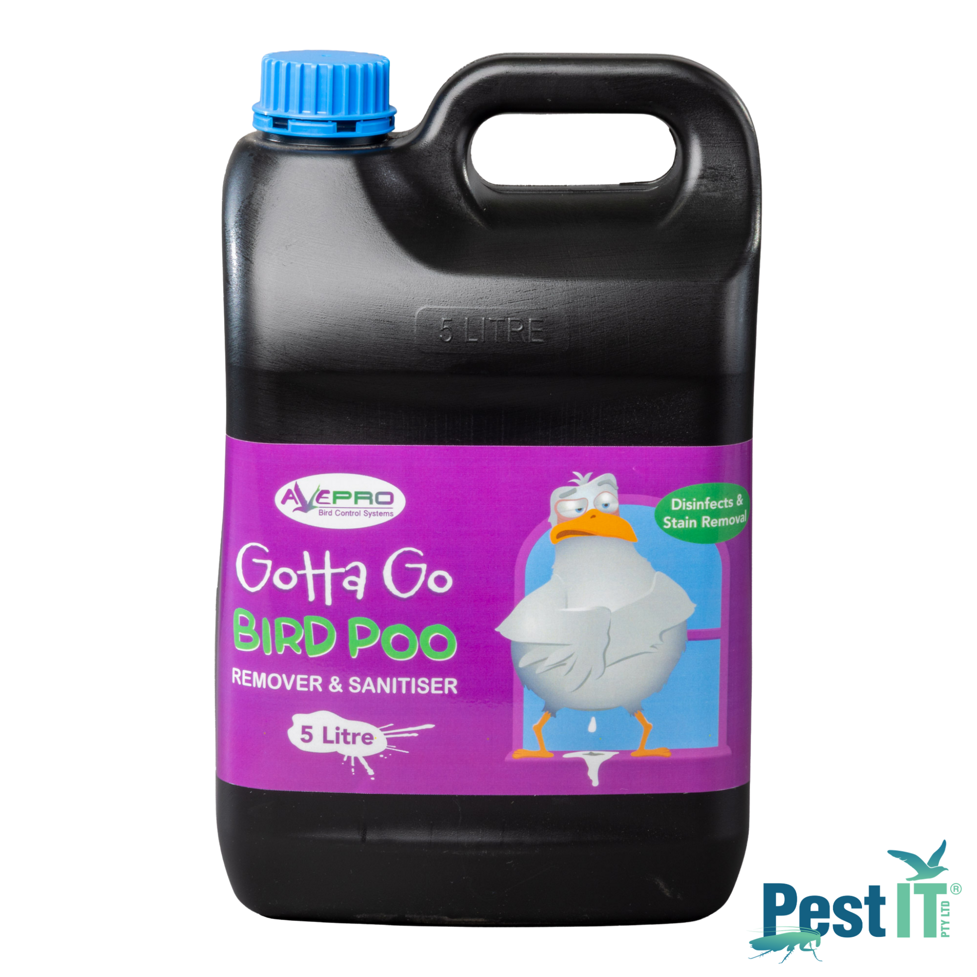 Avepro Gotta Go Bird Dropping Remover And Sanitiser Size 5L Concentrate Front