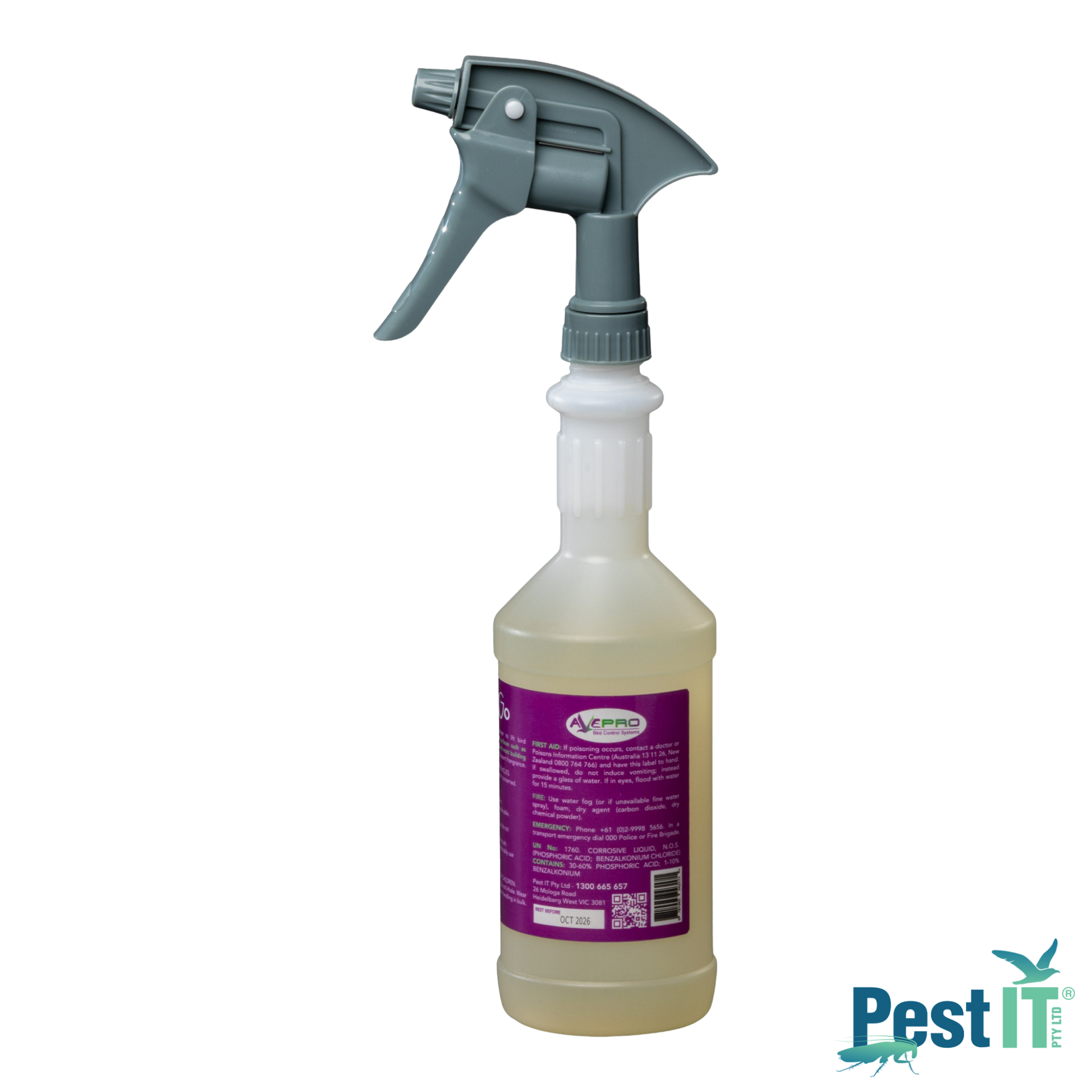 Avepro Gotta Go Bird Dropping Remover And Sanitiser Size 750Ml Rtu Angle Alt