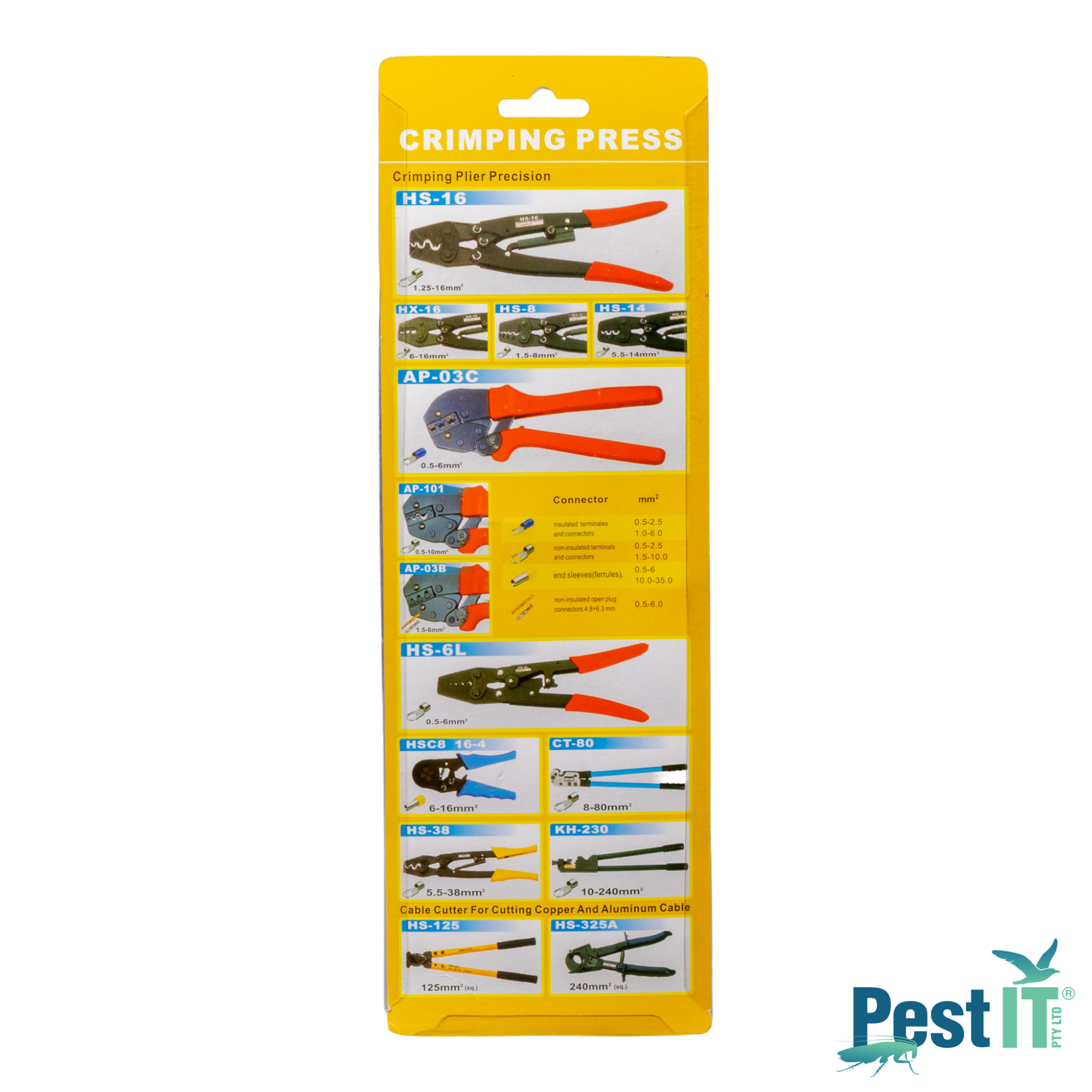 Avepro Ratchet Crimping Tool Back 2