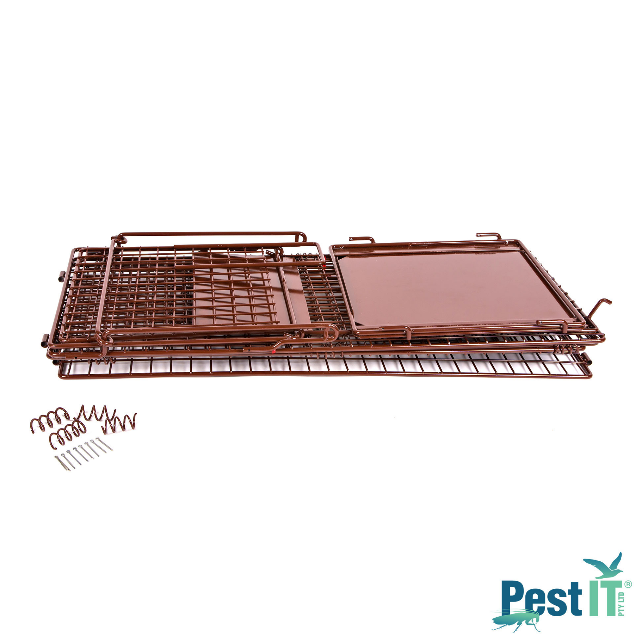 The Possum Cat Magnet Trap Cat Magnet Trap Detail Collapsed Square Folded
