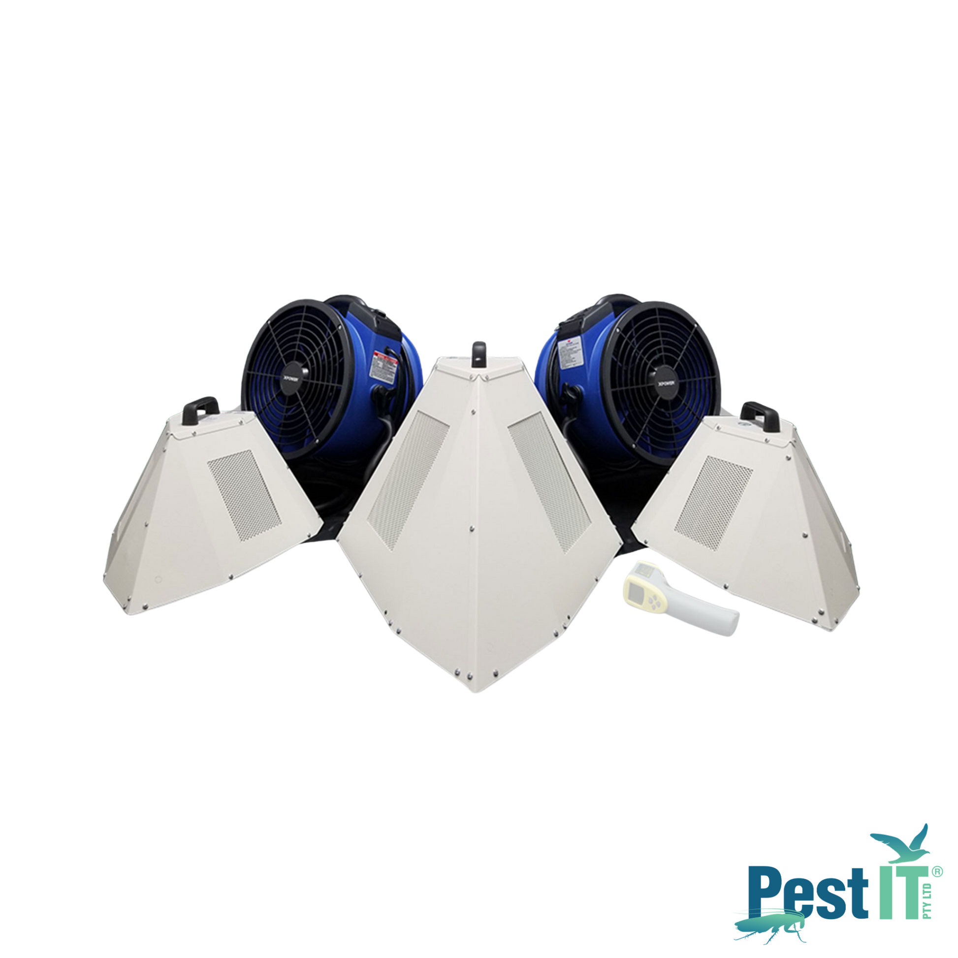 Tri Flo Eradi Flo Hotel Kit Bed Bug Heaters Detail With Background