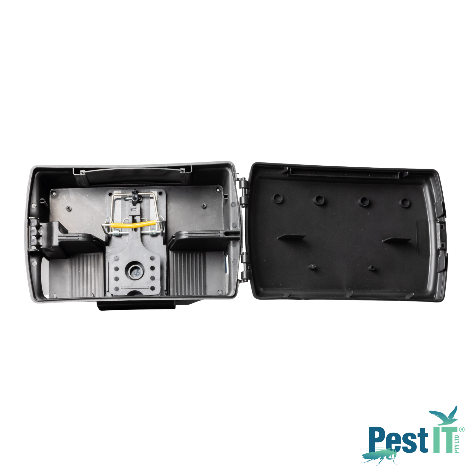 Viper Deluxe Rodent Station With Snap Trap Angle Alt Open