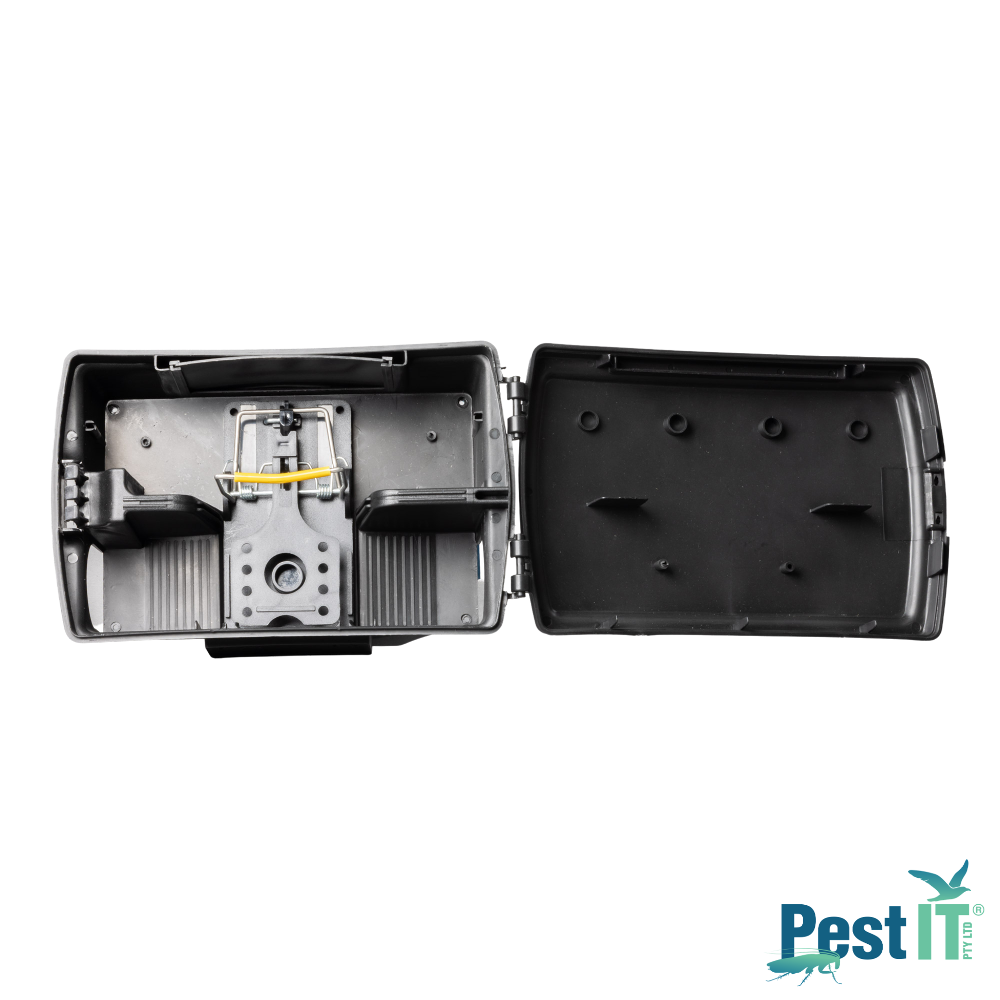 Viper Deluxe Rodent Station With Snap Trap Angle Alt Open