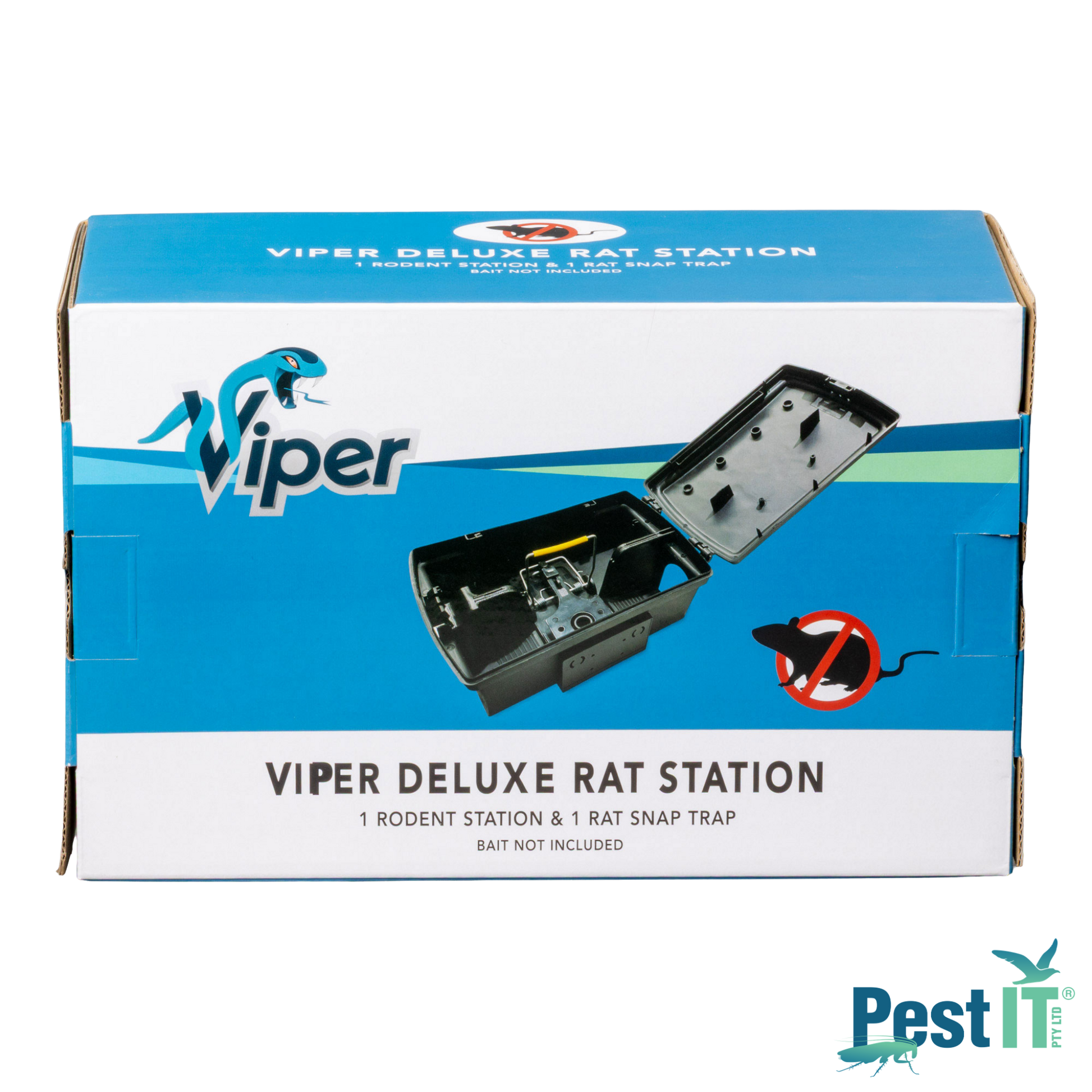 Viper Deluxe Rodent Station With Snap Trap Packaging