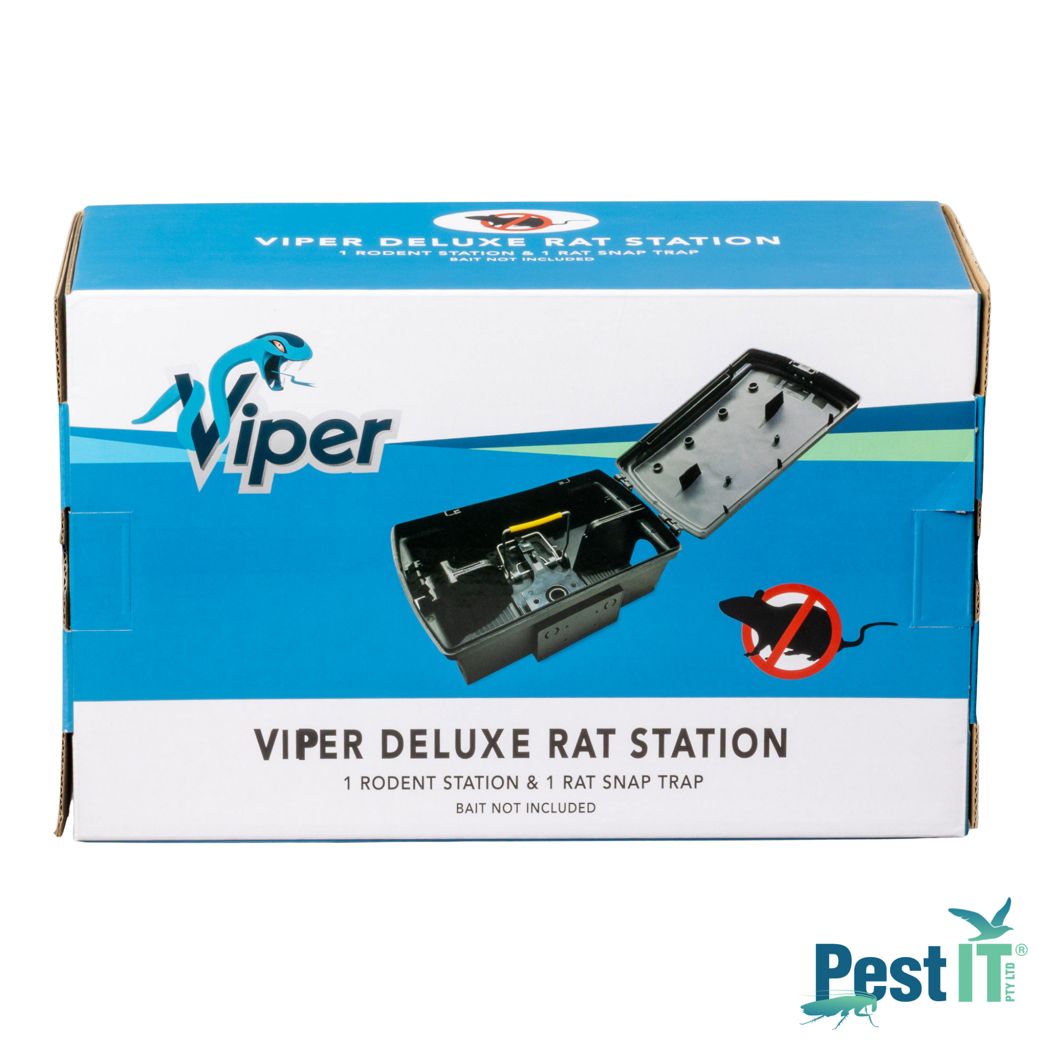 Viper Deluxe Rodent Station With Snap Trap Packaging