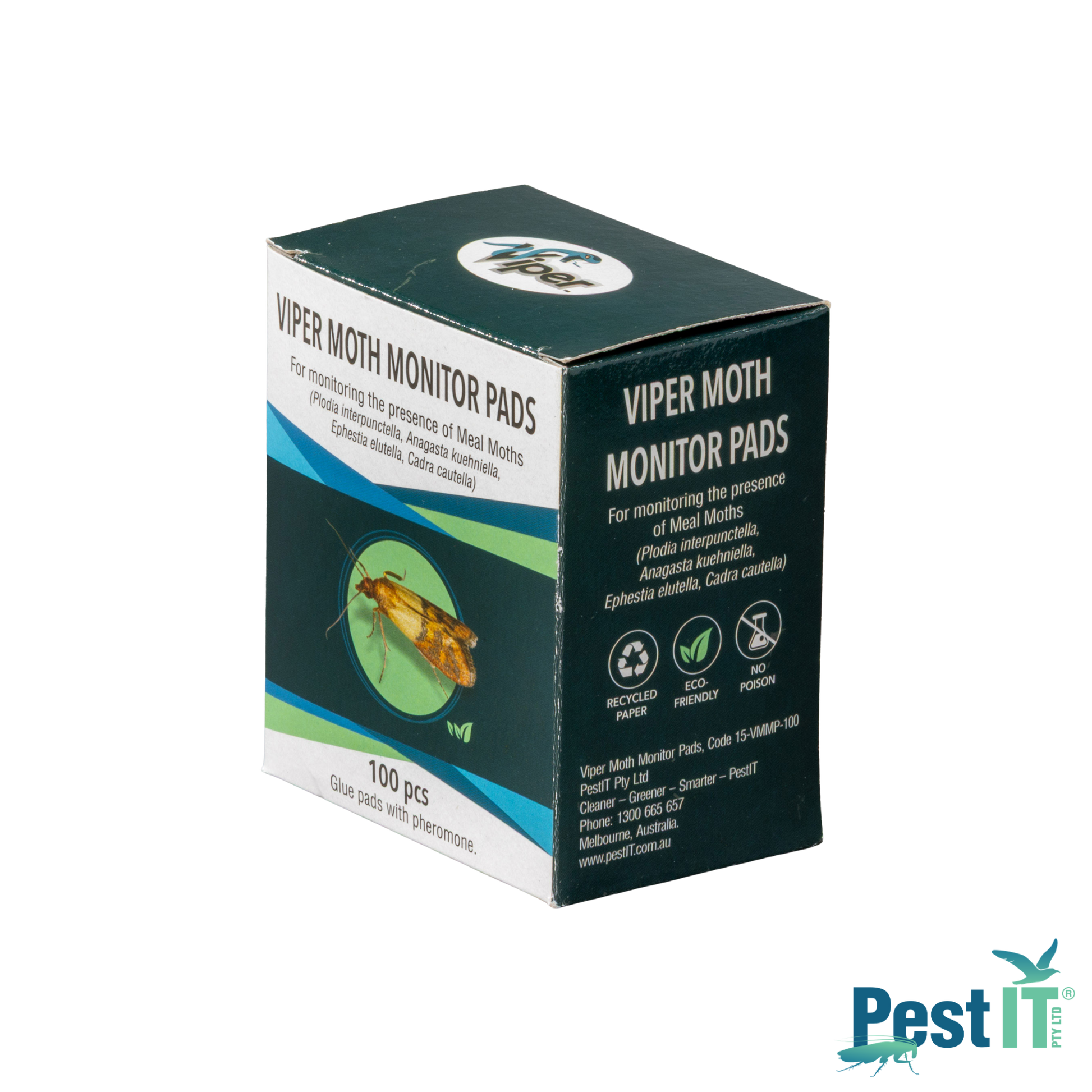 Viper Moth Monitor Pads Packaging Side