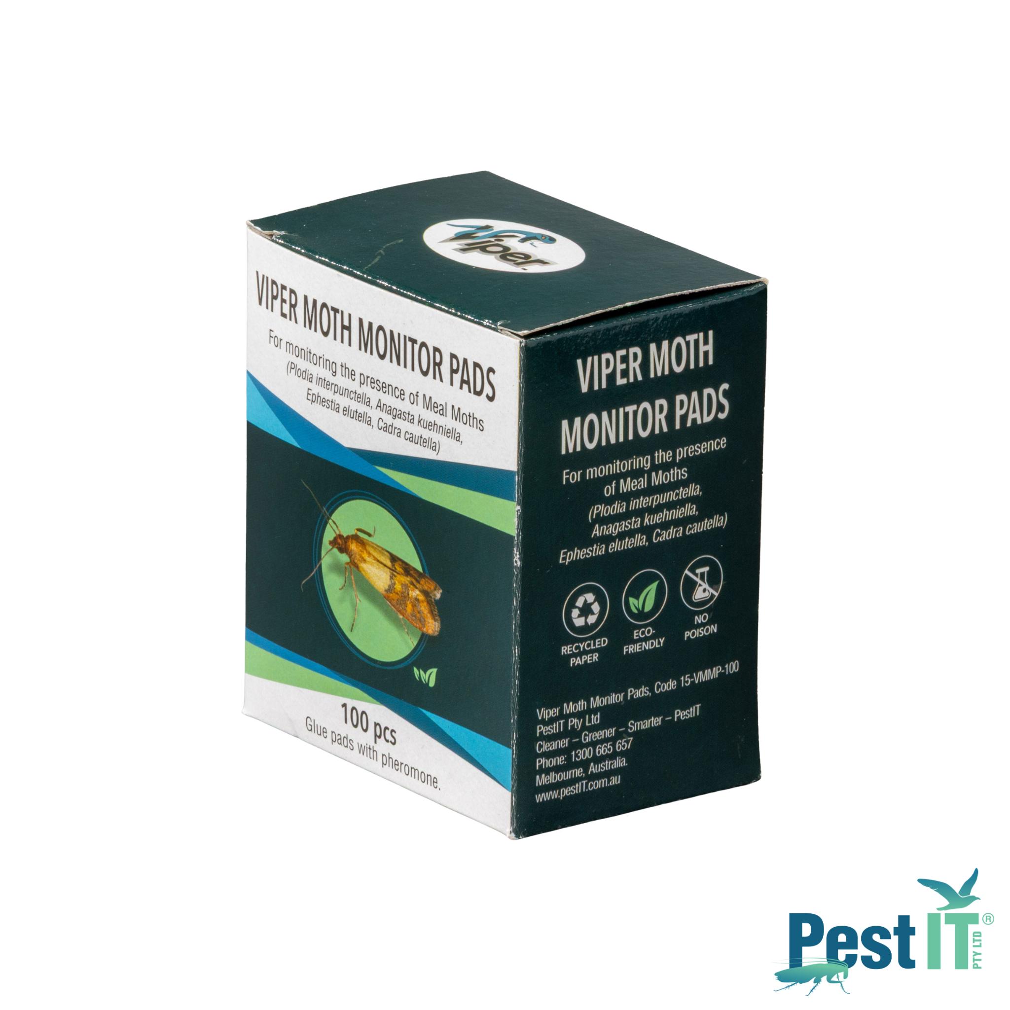 Viper Moth Monitor Pads Packaging Side