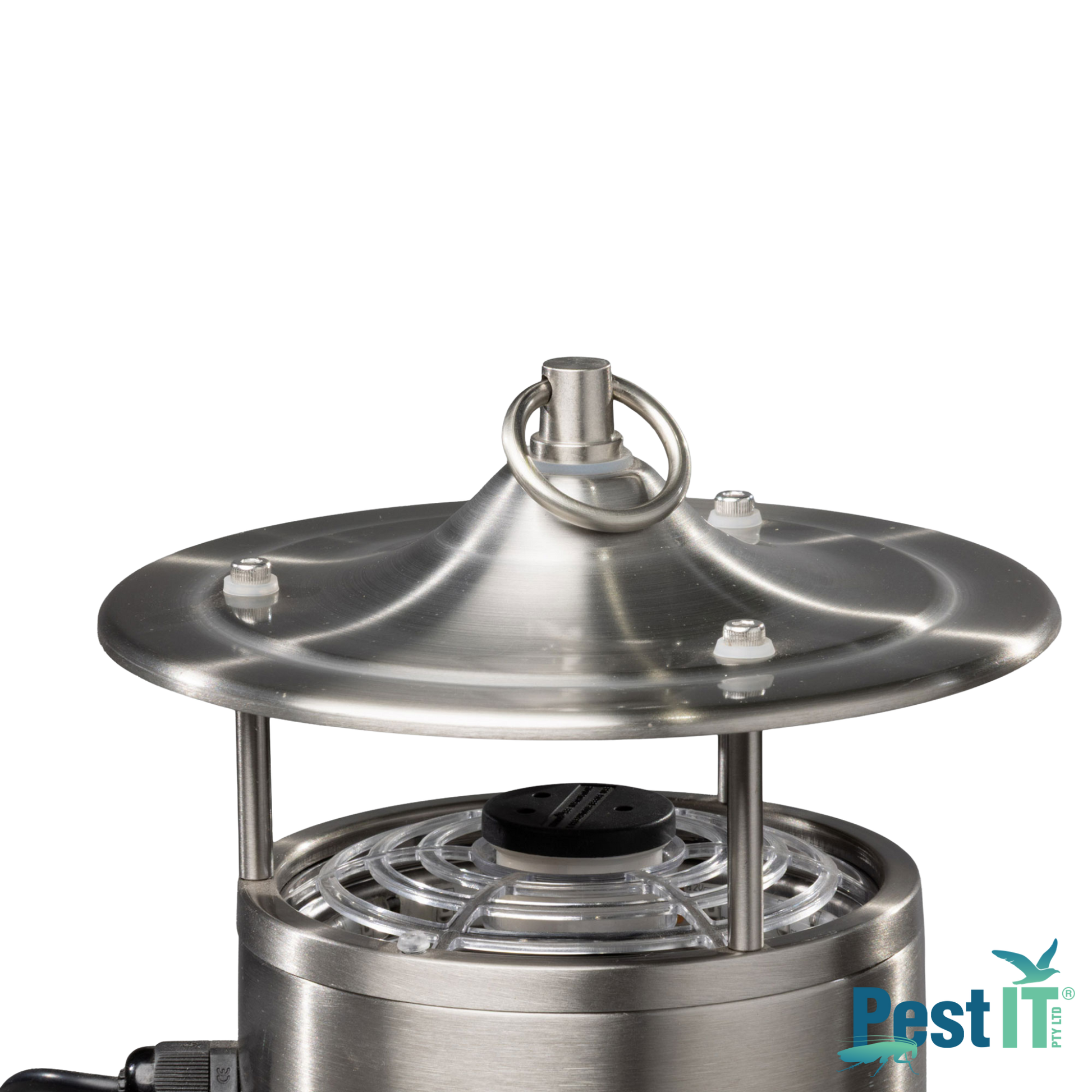 Viper Pro Mosquito Trap Finish Satin Nickel Close Up With Bait