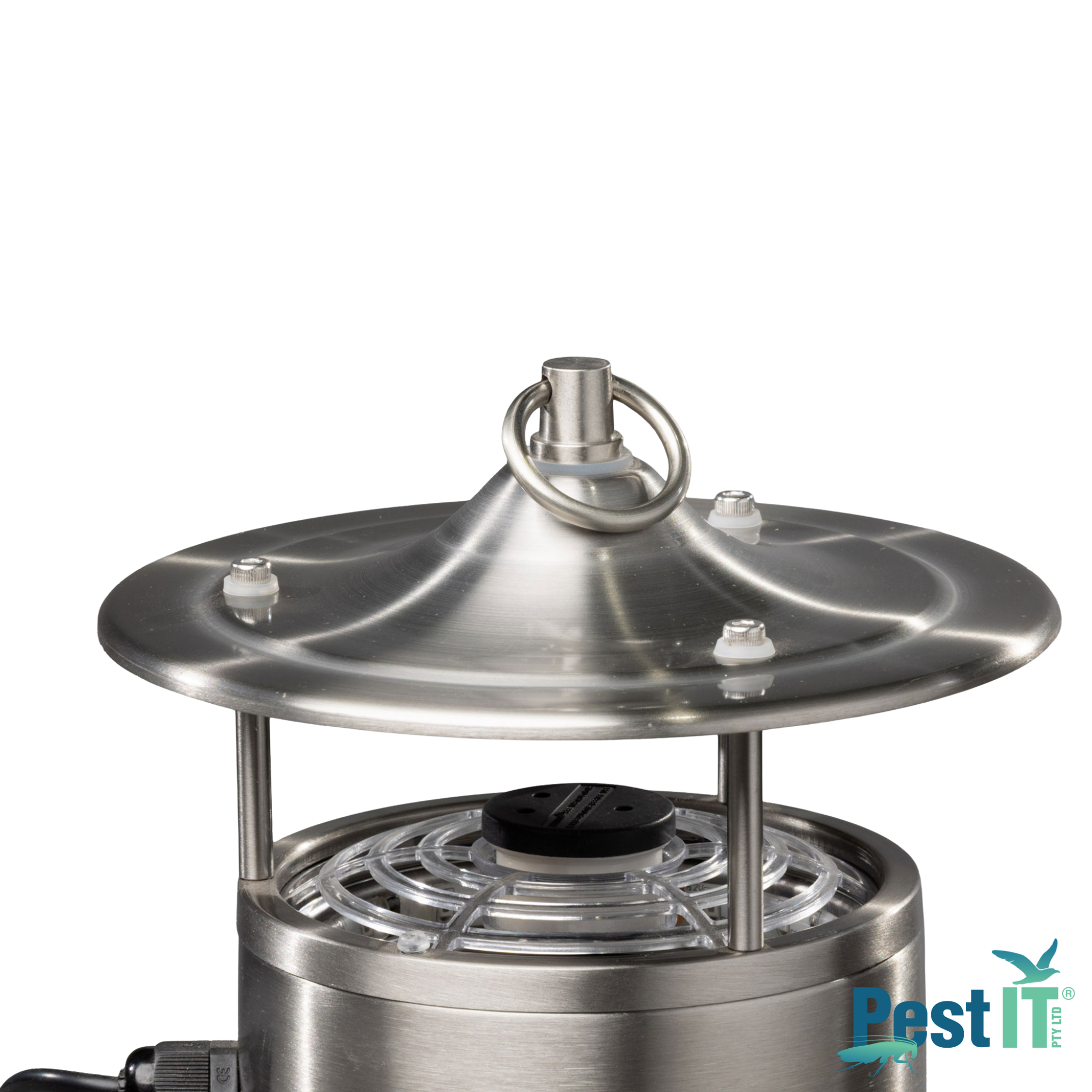 Viper Pro Mosquito Trap Finish Satin Nickel Close Up With Bait